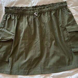 SHEIN Olive Green Mini Skirt